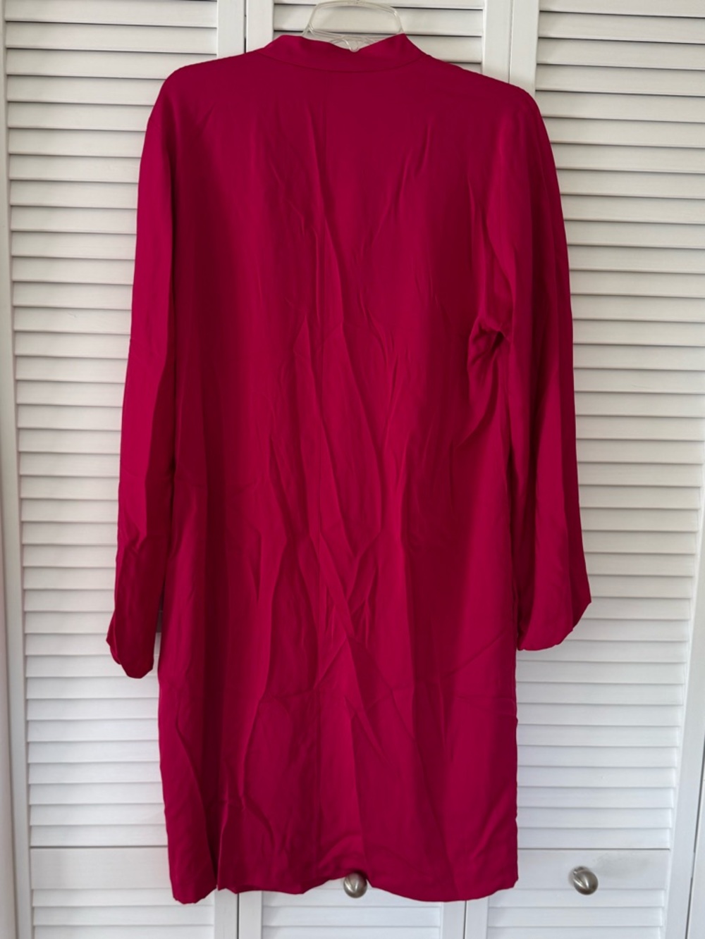 Diane Von Furstenberg Silk Jessica magenta dress NWT $368 Retail. Size 12 - Picture 8 of 10